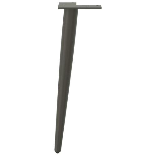 Sofabordben konisk form 4 stk. 30-31 cm stål antracitgrå