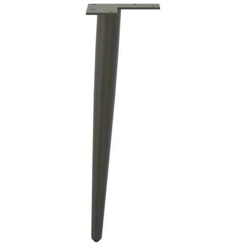 Sofabordben konisk form 4 stk. 30-31 cm stål antracitgrå