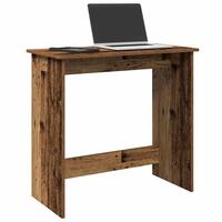 Skrivebord 80x40x75 cm konstrueret træ antikt træ
