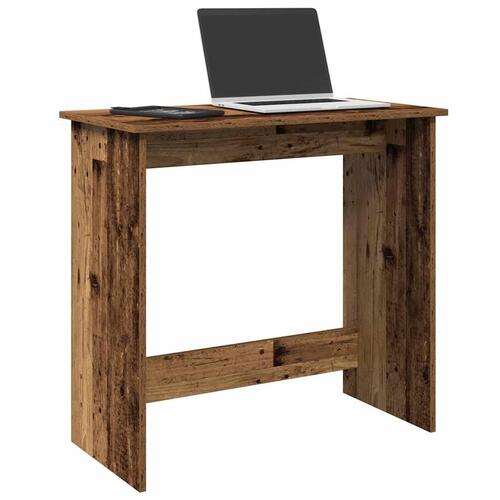 Skrivebord 80x40x75 cm konstrueret træ antikt træ