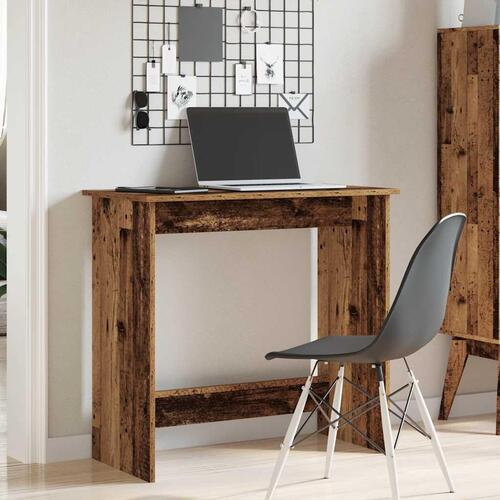 Skrivebord 80x40x75 cm konstrueret træ antikt træ