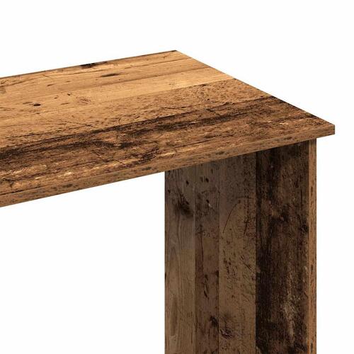 Skrivebord 80x40x75 cm konstrueret træ antikt træ