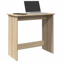 Skrivebord 80x40x75 cm konstrueret træ sonoma-eg