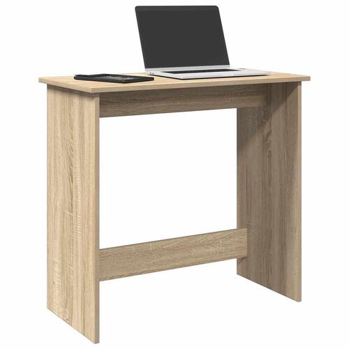 Skrivebord 80x40x75 cm konstrueret træ sonoma-eg