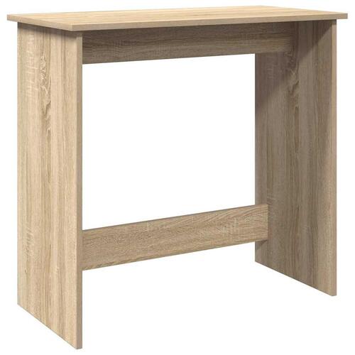Skrivebord 80x40x75 cm konstrueret træ sonoma-eg