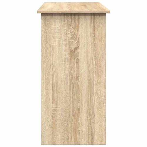 Skrivebord 80x40x75 cm konstrueret træ sonoma-eg