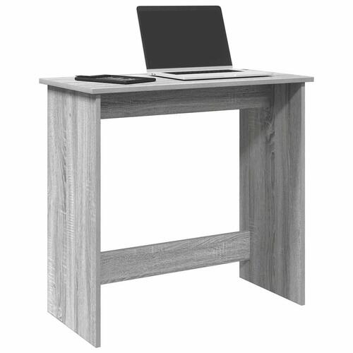 Skrivebord 80x40x75 cm konstrueret træ grå sonoma-eg