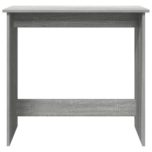 Skrivebord 80x40x75 cm konstrueret træ grå sonoma-eg