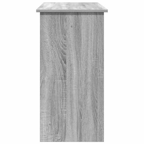 Skrivebord 80x40x75 cm konstrueret træ grå sonoma-eg