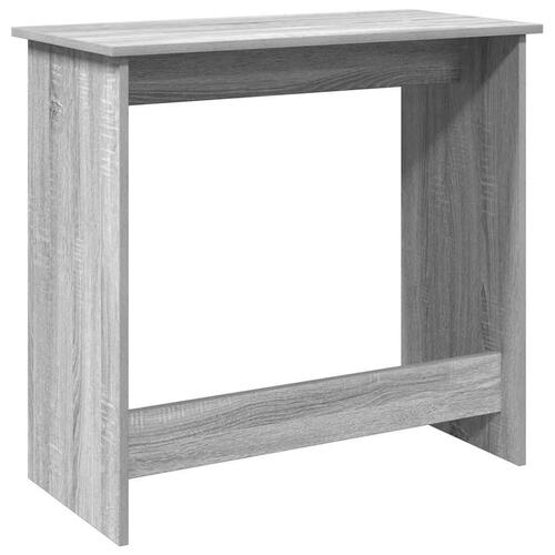 Skrivebord 80x40x75 cm konstrueret træ grå sonoma-eg