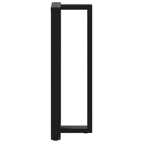 Barbordsben T-formet 2 stk 50x35x(110-111) cm stål sort
