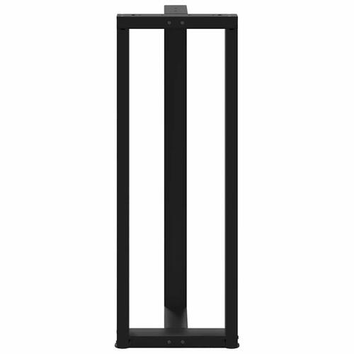Barbordsben T-formet 2 stk 50x35x(110-111) cm stål sort