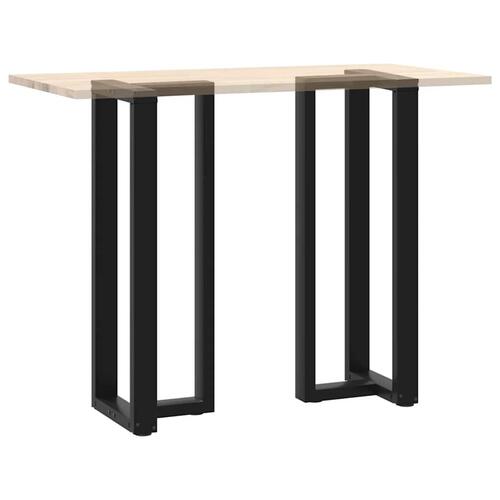 Barbordsben T-formet 2 stk 50x35x(110-111) cm stål sort