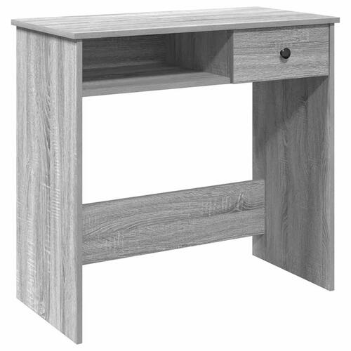 Skrivebord 80x40x75 cm konstrueret træ grå sonoma-eg