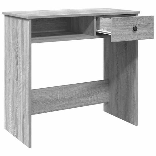 Skrivebord 80x40x75 cm konstrueret træ grå sonoma-eg