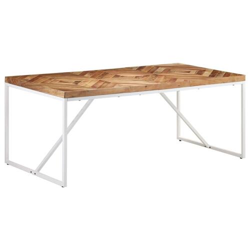 Spisebord 180x90x76 cm massivt akacietræ og mangotræ
