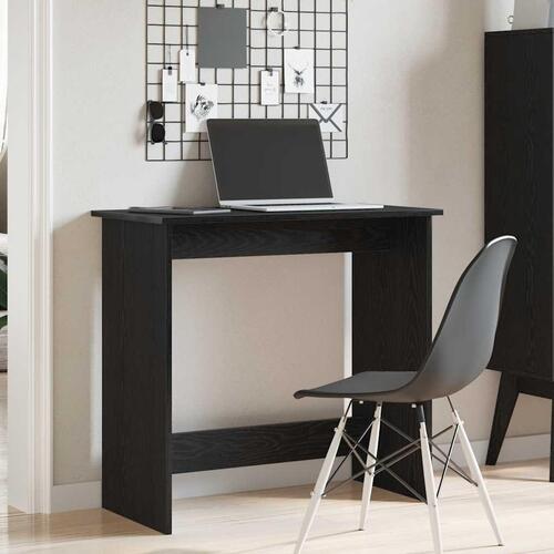 Skrivebord 80x40x75 cm konstrueret træ sort