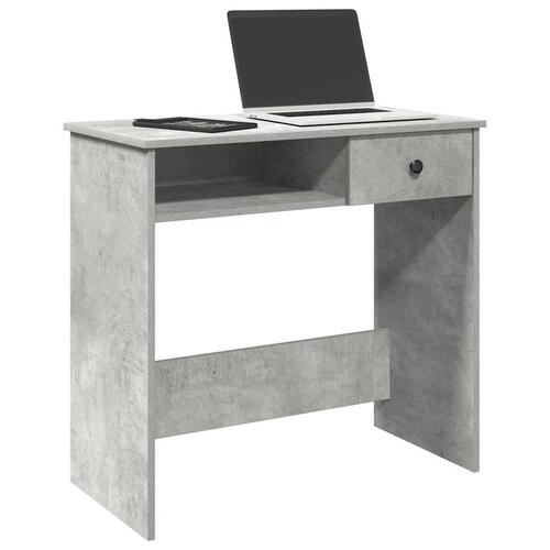 Skrivebord 80x40x75 cm konstrueret træ betongrå