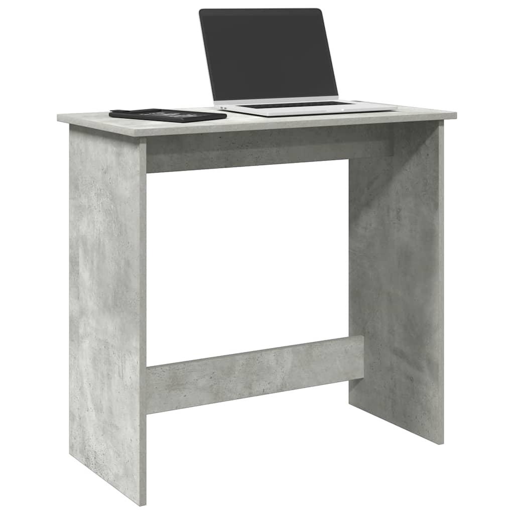 Skrivebord 80x40x75 cm konstrueret træ betongrå