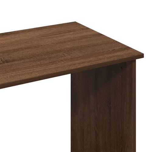 Skrivebord 80x40x75 cm konstrueret træ brun egetræsfarve