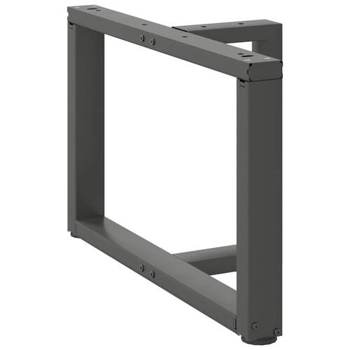 Sofabordben T-formet 2 stk 60x25x(42-43) cm stål antracitgrå