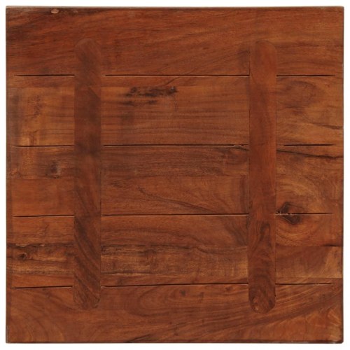 Bordplade 50x50x2,5 cm firkantet massivt genbrugstræ