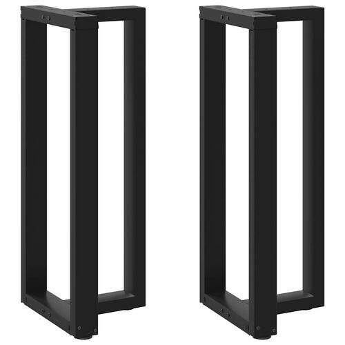Barbordsben T-formet 2 stk 50x35x(100-101) cm stål sort
