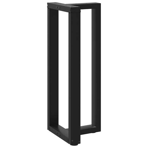 Barbordsben T-formet 2 stk 50x35x(100-101) cm stål sort