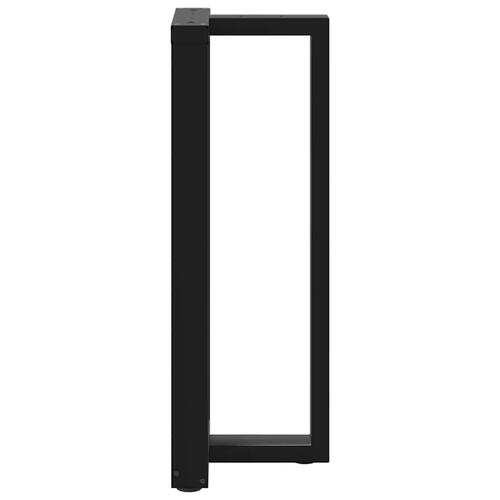 Barbordsben T-formet 2 stk 50x35x(100-101) cm stål sort