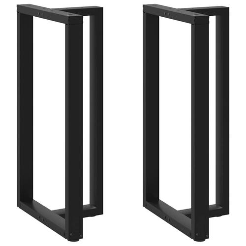 Barbordsben T-formet 2 stk 60x35x(110-111) cm stål sort