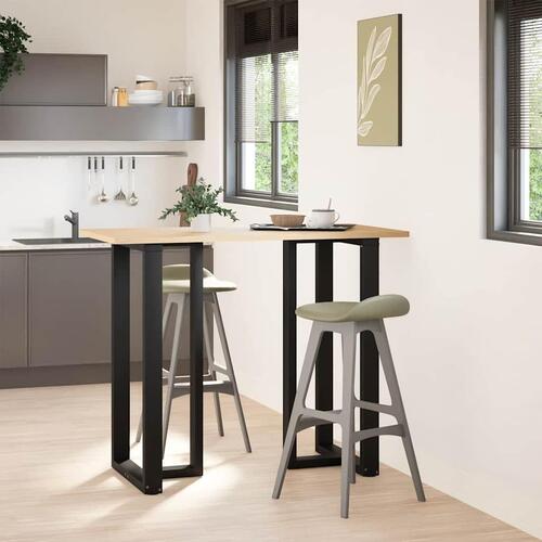 Barbordsben T-formet 2 stk 60x35x(110-111) cm stål sort