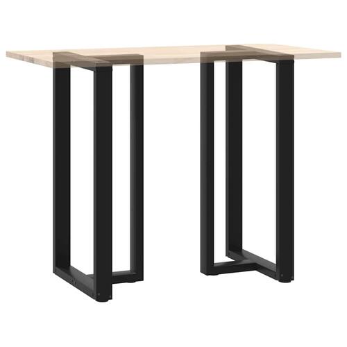 Barbordsben T-formet 2 stk 60x35x(110-111) cm stål sort