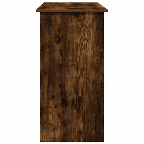 Skrivebord 80x40x75 cm konstrueret træ røget egetræsfarve