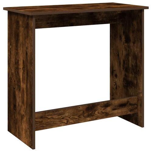 Skrivebord 80x40x75 cm konstrueret træ røget egetræsfarve