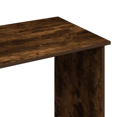 Skrivebord 80x40x75 cm konstrueret træ røget egetræsfarve