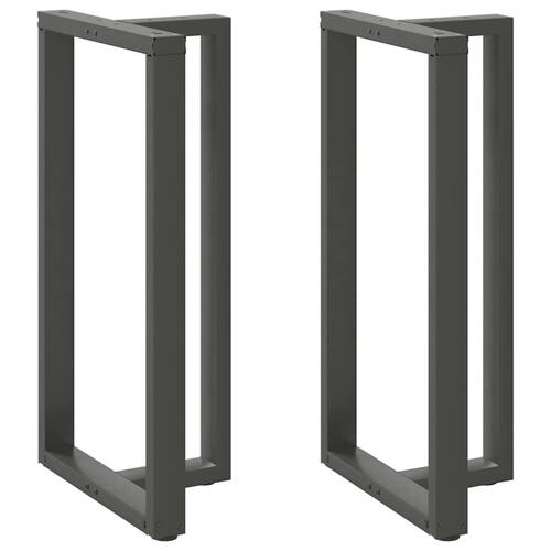 Barbordsben T-formet 2 stk 60x35x(110-111) cm stål antracitgrå