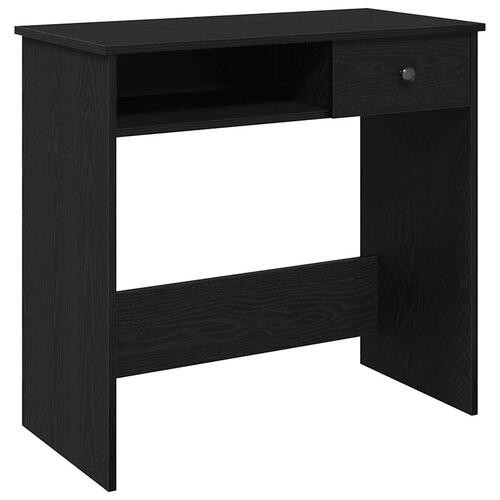 Skrivebord 80x40x75 cm konstrueret træ sort