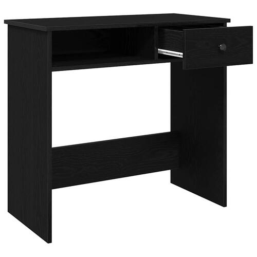 Skrivebord 80x40x75 cm konstrueret træ sort