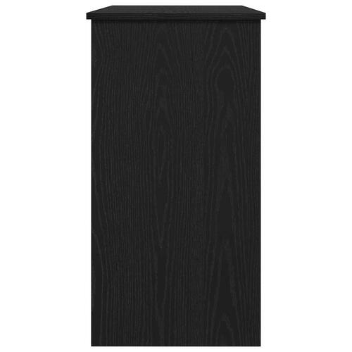 Skrivebord 80x40x75 cm konstrueret træ sort