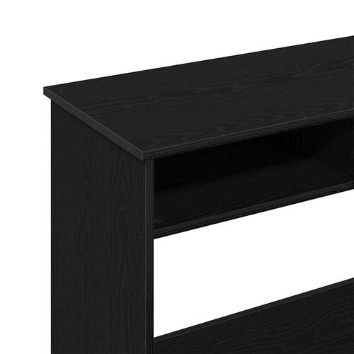 Skrivebord 80x40x75 cm konstrueret træ sort