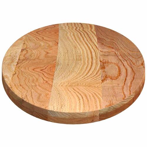 Bordplade 140x60x4 cm massivt egetræ oval lysebrun