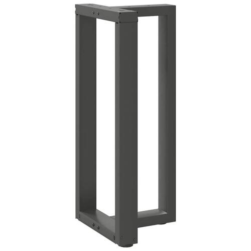 Barbordsben T-formet 2 stk 50x35x(90-91) cm stål antracitgrå