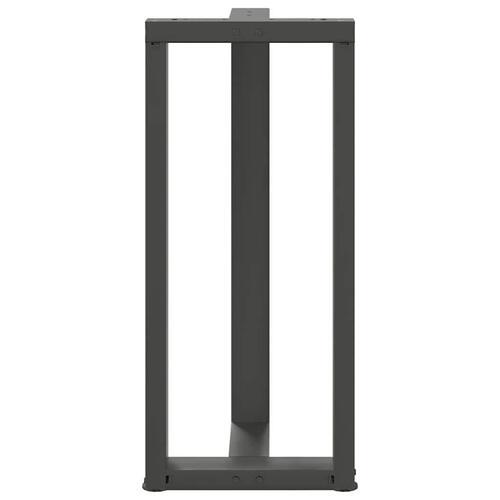 Barbordsben T-formet 2 stk 50x35x(90-91) cm stål antracitgrå