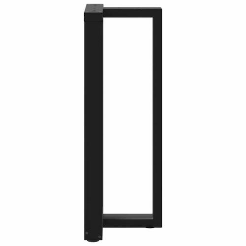 Barbordsben T-formet 2 stk 40x35x(100-101) cm stål sort