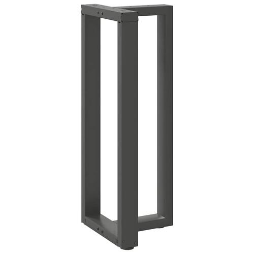 Barbordsben T-formet 2 stk 50x35x(100-101) cm stål antracitgrå