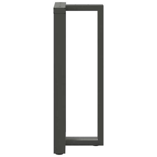 Barbordsben T-formet 2 stk 50x35x(100-101) cm stål antracitgrå