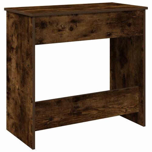 Skrivebord 80x40x75 cm konstrueret træ røget egetræsfarve