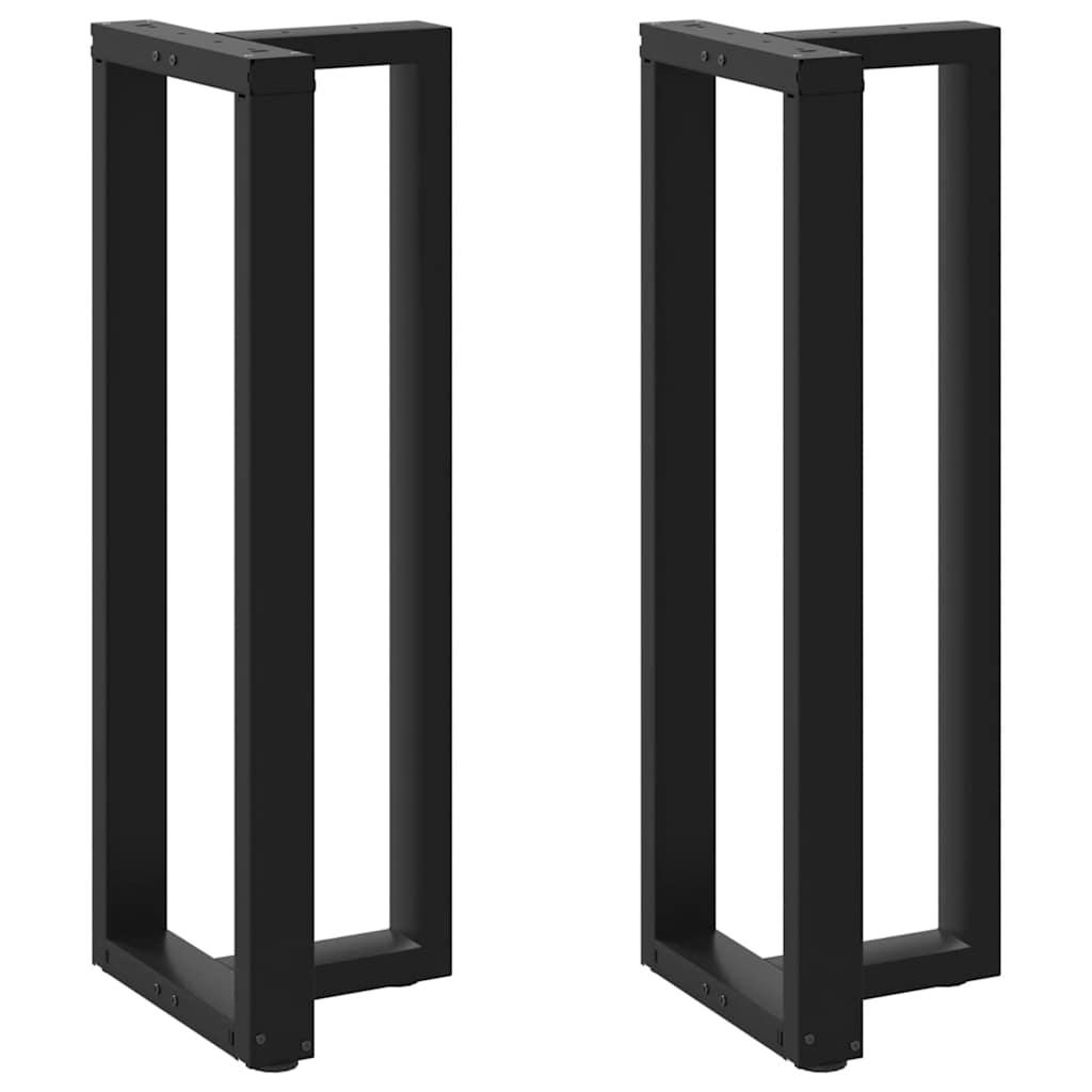 Barbordsben T-formet 2 stk 40x35x(110-111) cm stål sort