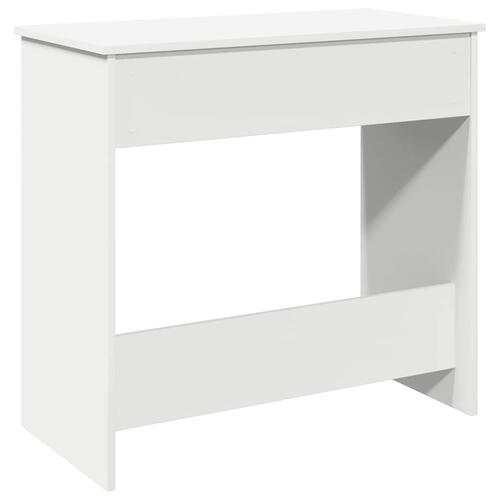 Skrivebord 80x40x75 cm konstrueret træ hvid