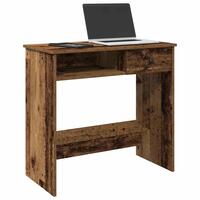 Skrivebord 80x40x75 cm konstrueret træ antikt træ